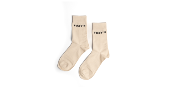 Toby's Logo Socks Beige