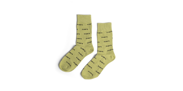 Toby’s Logo All Over Socks Green